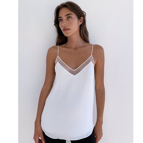 Aritzia Tops - Aritzia Babaton Galen Mesh Tank Top Camisole